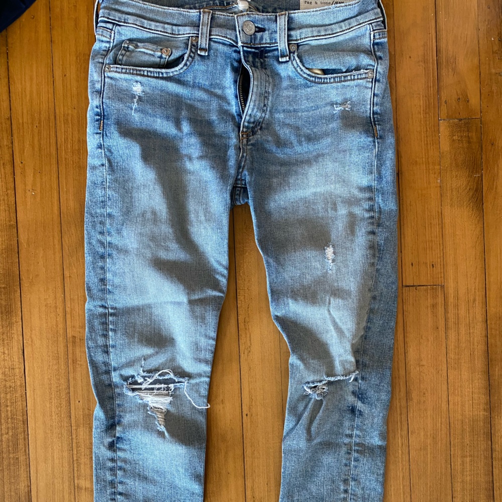 rag & bone size 28 Anke Skinny jeans with knee holes